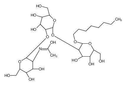 辛基O-2-(乙酰氨基)-2-脱氧-beta-D-吡喃葡萄糖基-2-O-alpha-D-甘露糖基-2-D-吡喃葡萄糖苷