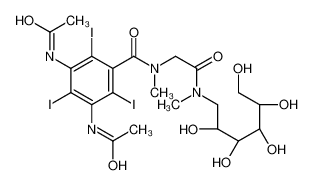 97702-82-4 structure, C21H29I3N4O9