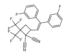 100036-16-6 4-(2,2-bis(3-fluorophenyl)vinyl)-2,2-bis(trifluoromethyl)cyclobutane-1,1-dicarbonitrile