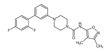 4-(2',4'-difluorobiphenyl-3-yl)-N-(3,4-dimethylisoxazol-5-yl)piperazine-1-carboxamide