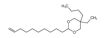 5-butyl-2-dec-9-enyl-5-ethyl-1,3-dioxane 5445-61-4