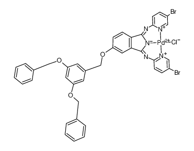 881010-12-4 structure, C39H28Br2ClN5O3Pd++