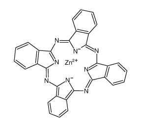 14320-04-8 structure, C32H16N8Zn