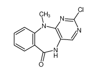 2-chloro-11-methyl-5H-pyrimido[4,5-b][1,4]benzodiazepin-6-one