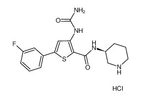 860352-01-8 structure, C17H20ClFN4O2S