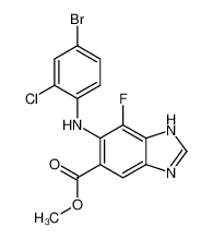 606143-46-8 structure, C15H10BrClFN3O2