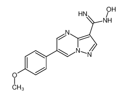 N'-hydroxy-6-(4-methoxyphenyl)pyrazolo[1,5-a]pyrimidine-3-carboximidamide 1131604-89-1