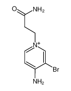 141375-76-0 structure, C8H11BrN3O+