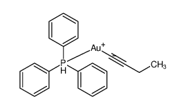 91071-12-4 structure, C22H22AuP