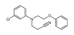 3-[3-chloro-N-(2-phenoxyethyl)anilino]propanenitrile 83543-34-4