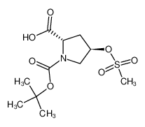 (2S,4r)-1-boc-4-甲磺酰氧基脯氨酸