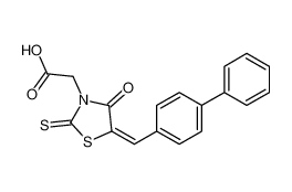 [(5E)-5-(4-Biphenylylmethylene)-4-oxo-2-thioxo-1,3-thiazolidin-3- yl]acetic acid