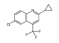 6-chloro-2-cyclopropyl-4-(trifluoromethyl)quinoline 391860-73-4