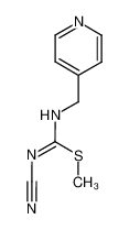 106580-90-9 methyl N'-cyano-N-(pyridin-4-ylmethyl)carbamimidothioate