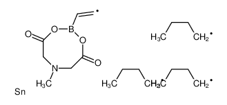 6-methyl-2-[(E)-2-tributylstannylethenyl]-1,3,6,2-dioxazaborocane-4,8-dione 1237789-30-8