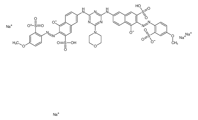 2184-11-4 structure, C41H32N10Na4O17S4