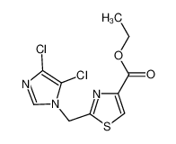 ethyl 2-[(4,5-dichloroimidazol-1-yl)methyl]-1,3-thiazole-4-carboxylate 175202-20-7