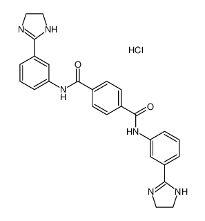 1-N,4-N-bis[3-(4,5-dihydro-1H-imidazol-2-yl)phenyl]benzene-1,4-dicarboxamide,hydrochloride 5318-79-6