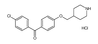 (4-Chlorophenyl)[4-(4-piperidinylmethoxy)phenyl]-methanone hydrochloride 1185297-46-4