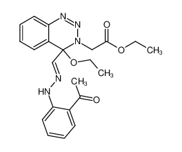 138891-70-0 3-ethoxycarbonylmethyl-4-ethoxy-3,4-dihydro-1,2,3-benzotriazin-4-ylformaldehyde 2'-acetylphenylhydrazone