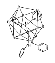 162795-95-1 structure, C26H28B9P2RhS