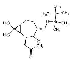 175985-43-0 spectrum, (+)-(1S,2S,4R,7R)-4-tert-butyldimethylsiloxymethyl-8,8-dimethyl-2-(2-oxopropyl)bicyclo[5.1.0]octan-3-one