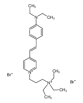 4-((E)-2-[4-(DIETHYLAMINO)PHENYL]ETHENYL)-1-[3-(TRIETHYLAMMONIO)PROPYL]PYRIDINIUM DIBROMIDE 336185-20-7