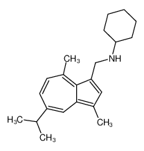 102544-82-1 spectrum, 3-Cyclohexylaminomethyl-S-guajazulen