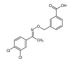 3-[[1-(3,4-dichlorophenyl)ethylideneamino]oxymethyl]benzoic acid 175203-32-4