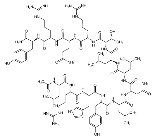 155709-24-3 structure, C81H131N27O19