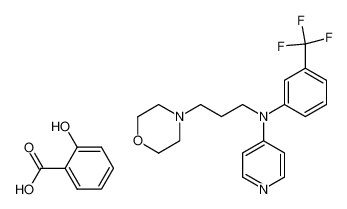 N'-(3'-MORPHOLINOPROPYL)-N'-(META-TRIFLUOROMETHYLPHENYL)-4-AMINOPYRIDINE DISALICYLATE