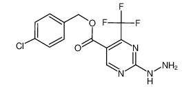 (4-chlorophenyl)methyl 2-hydrazinyl-4-(trifluoromethyl)pyrimidine-5-carboxylate 175137-33-4