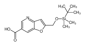 2-((tert-Butyldimethylsilyloxy)methyl)furo[3,2-b]pyridine-6-carboxylic acid 1171920-49-2