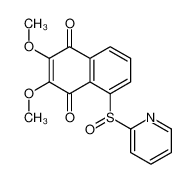 2,3-dimethoxy-5-pyridin-2-ylsulfinylnaphthalene-1,4-dione 89227-23-6