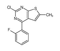 2-氯-4-(2-氟苯基)-6-甲基噻吩并[2,3-d]嘧啶