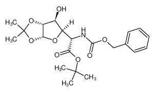 84043-09-4 5-Benzyloxycarbonylamino-5-desoxy-1,2-O-isopropyliden-α-D-glucofuranuronsaeure(t-butyl)ester