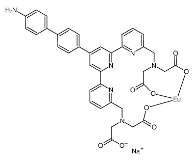 sodium,2-[[6-[4-[4-(4-aminophenyl)phenyl]-6-[6-[[bis(carboxylatomethyl)amino]methyl]pyridin-2-yl]pyridin-2-yl]pyridin-2-yl]methyl-(carboxylatomethyl)amino]acetate,europium(3+) 601494-52-4