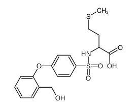 N-({4-[2-(Hydroxymethyl)phenoxy]phenyl}sulfonyl)methionine 1008965-37-4