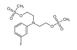 2-[3-fluoro-N-(2-methylsulfonyloxyethyl)anilino]ethyl methanesulfonate