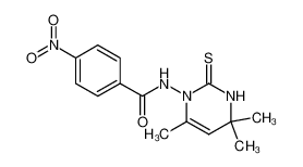 58553-14-3 spectrum, 4,4,6-trimethyl-1-(4-nitro-benzoylamino)-3,4-dihydro-1H-pyrimidine-2-thione