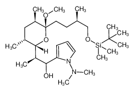 80630-95-1 (2R)-2-((2S,3R,5R,6S)-6-((R)-4-((tert-butyldimethylsilyl)oxy)-3-methylbutyl)-6-methoxy-3,5-dimethyltetrahydro-2H-pyran-2-yl)-1-(1-(dimethylamino)-1H-pyrrol-2-yl)propan-1-ol