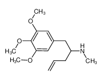 N-methyl-1-(3,4,5-trimethoxyphenyl)pent-4-en-2-amine 15686-23-4