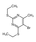 93238-49-4 5-bromo-2,4-bis(ethylsulfanyl)-6-methylpyrimidine