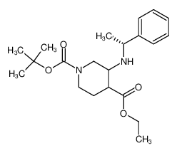 848591-74-2 spectrum, 3-((1R)-1-phenyl-ethylamino)-piperidine-1,4-dicarboxylic acid 1-tert-butyl ester 4-ethyl ester