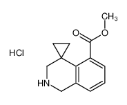 methyl spiro[2,3-dihydro-1H-isoquinoline-4,1'-cyclopropane]-5-carboxylate,hydrochloride