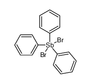 20265-30-9 structure, C18H15Br2Sb