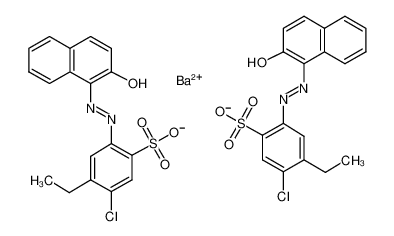 63467-26-5 structure, C36H28BaCl2N4O8S2