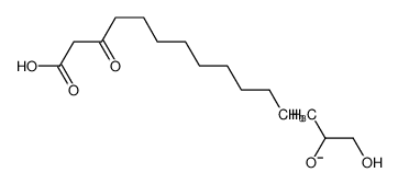 Glycerides, palm-oil mono- and di-, hydrogenated, 3-oxododecanoates 91052-70-9