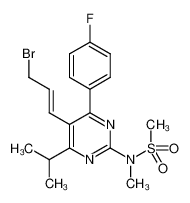 1356998-82-7 (E)-N-(4-(4-fluorophenyl)-5-(3-bromoprop-1-enyl)-6-isopropylpyrimidin-2-yl)-N-methylmethanesulfonamide