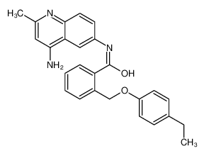 N-(4-amino-2-methylquinolin-6-yl)-2-[(4-ethylphenoxy)methyl]benzamide 244218-93-7